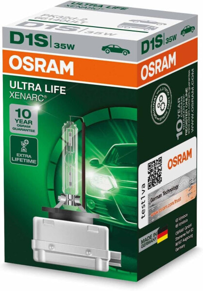 Osram Xenarc Original D1S HID Xenon Burner, Discharge Lamp, White