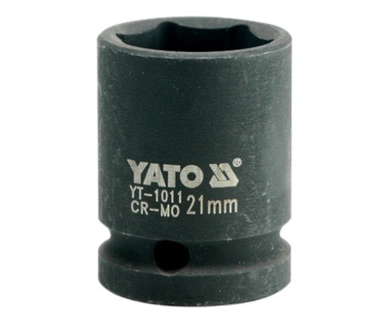 Ударная торцевая головка YATO 1/2" 21мм короткая 1011