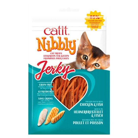 CATIT Nibbly chewy chicken & fish slices