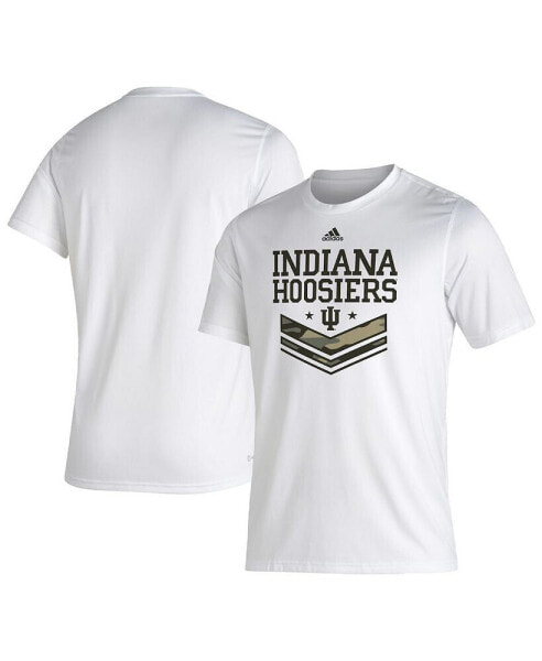 Men's White Indiana Hoosiers Salute To Service Creator T-shirt