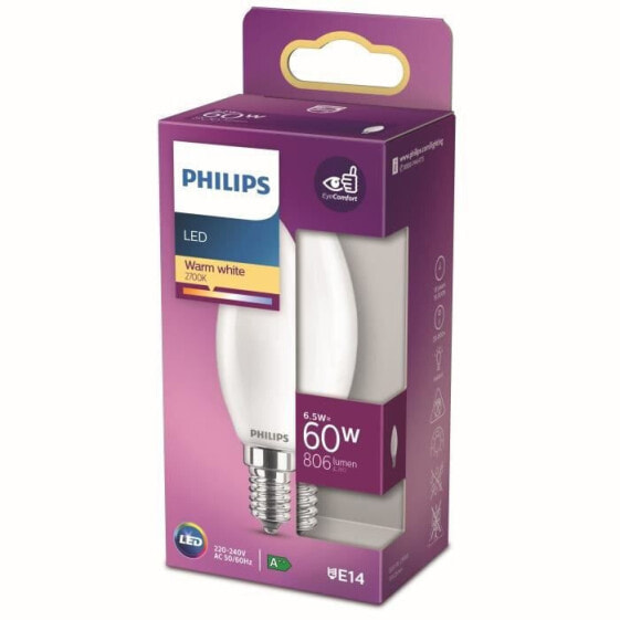 Philips LED-Lampe entspricht 60 W E14 Warmwei, nicht dimmbar