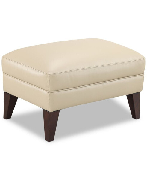 CLOSEOUT! Jazaria 31" Modern Leather Ottoman, Created for Macy's