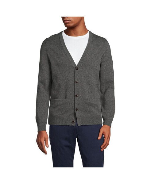 Men's Fine Gauge Cotton Cardigan