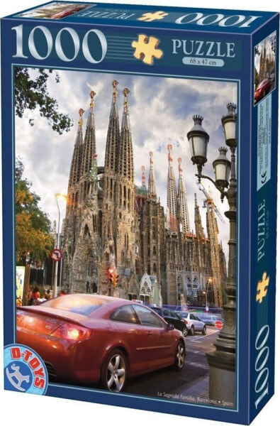 D-Toys Puzzle 1000 Hiszpania, Barcelona- Sagrada Familia