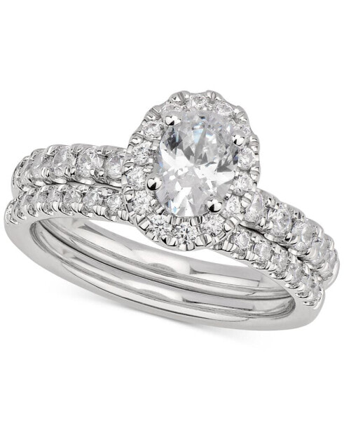 Кольцо GIA Certified Oval Diamond Bridal Set