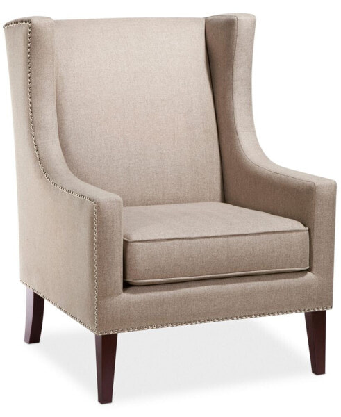 Barton Fabric Accent Chair with Nailheads