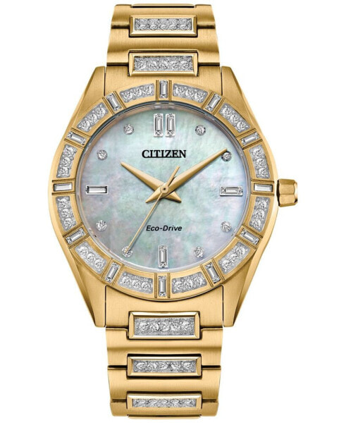 Часы Citizen Crystal Gold Tone Watch 34mm