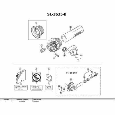 SHIMANO SB-4S40 Cover Cap