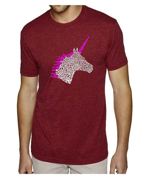 Men's Premium Word Art T-Shirt - Unicorn