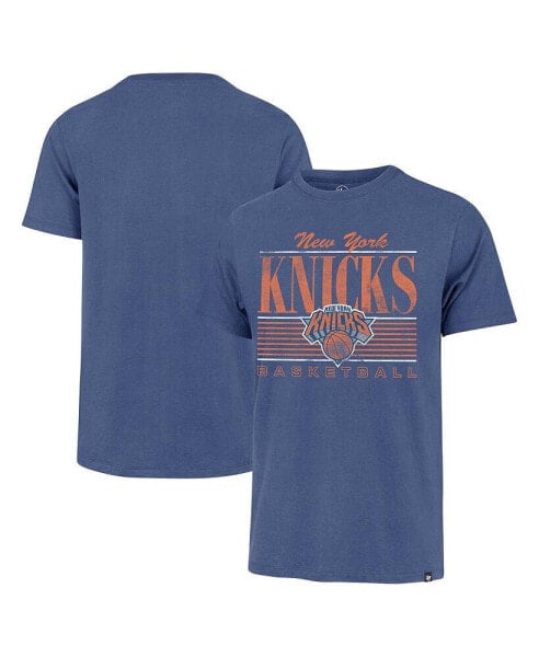 Men's Blue New York Knicks Remix Franklin T-Shirt