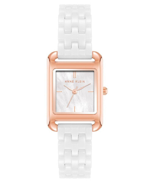 Women's Quartz White Ceramic Watch, 23mm