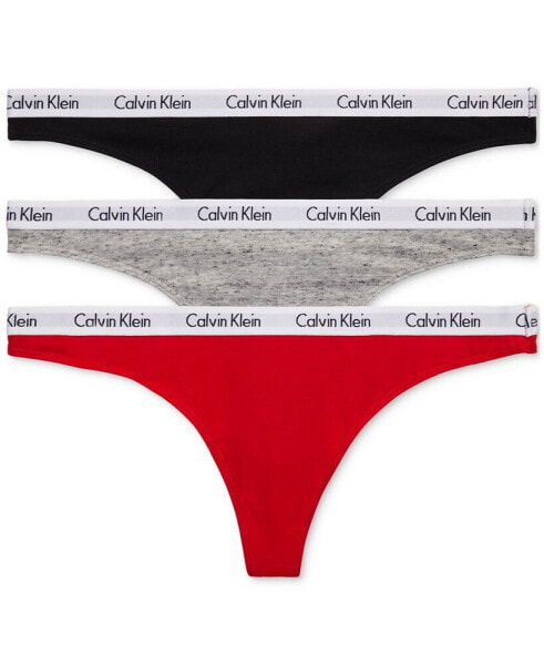 Carousel Cotton 3-Pack Thong Underwear QD3587