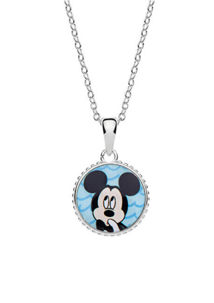 Mickey Mouse silver necklace CS00017SL-P.CS (chain, pendant)