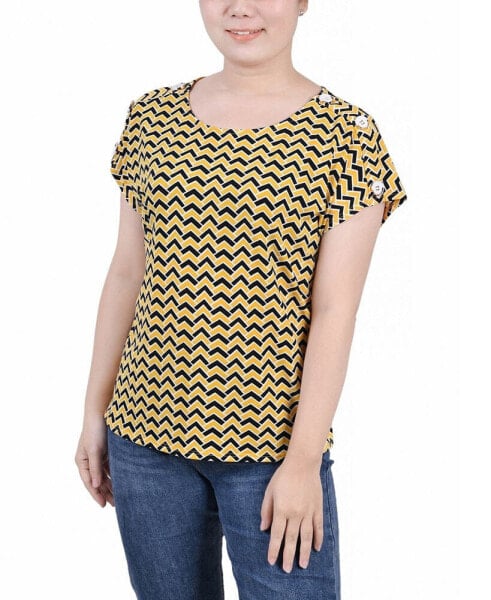 Petite Size Short Extended Sleeve Top