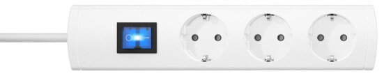 Heinrich Kopp Kopp 233302018 - 1.4 m - 3 AC outlet(s) - Indoor - IP20 - White - Thermoplastic