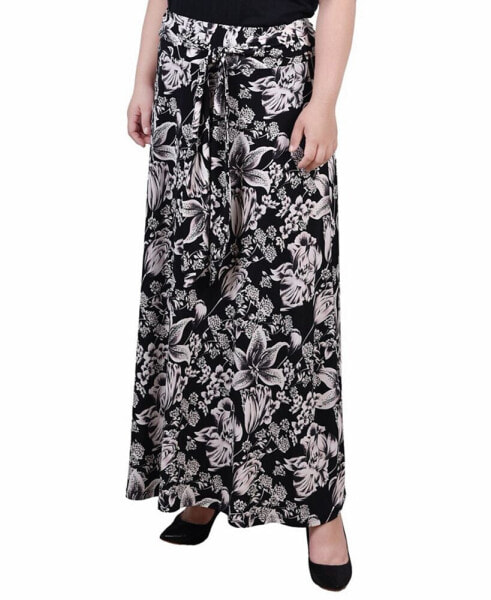 Юбка NY Collection Maxi with Sash Waist Tie