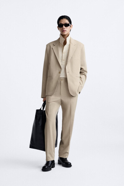 Straight-fit suit blazer