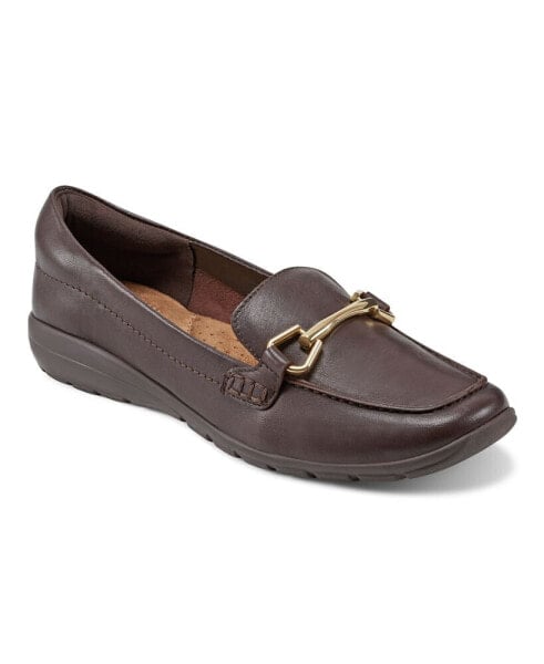 Women's Eflex Amalie Square Toe Casual Slip-On Flat Loafers