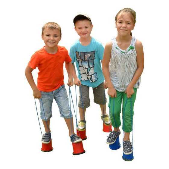 Игрушка для детей SPORTI FRANCE Набор Нестрекающихся ПВХ игрушек Ø11см, высота 11,5см, красно-синий шнур