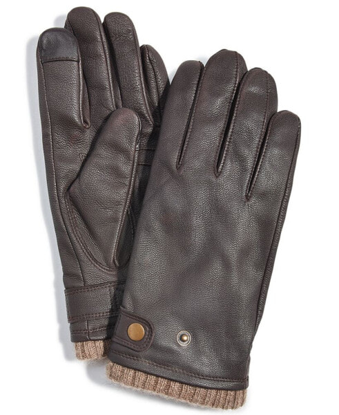 Men's Quilted Cashmere Gloves, Created for Macy's