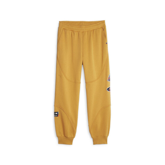 Puma Bmw Mms Statement Pants Mens Yellow Casual Athletic Bottoms 62107409