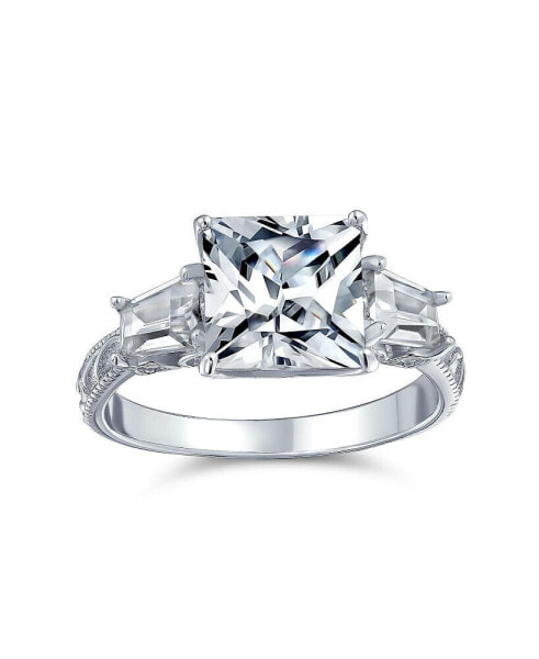 Кольцо Bling Jewelry Princess Cut Engagement