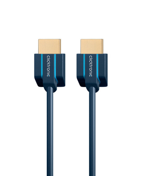 ClickTronic 70705 - 3 m - HDMI Type A (Standard) - HDMI Type A (Standard) - 3840 x 2160 pixels - 3D - Blue