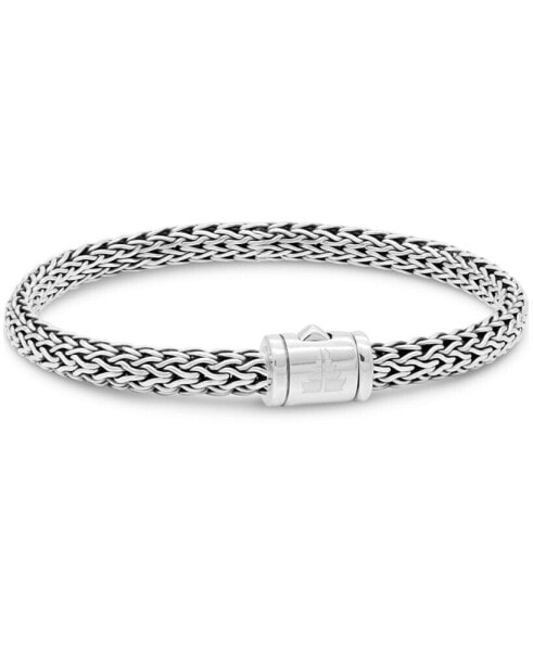 Dragon Bone Oval 6mm Chain Bracelet in Sterling Silver