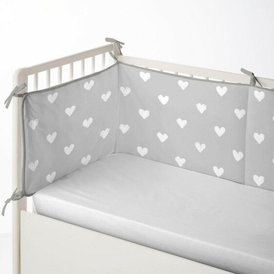 Бортик в кроватку Cool Kids Hearts 60 x 60 x 60 + 40 см