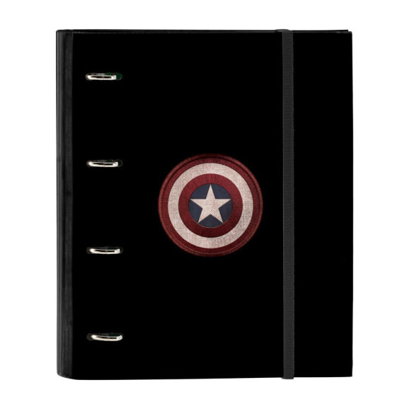 SAFTA A4 4 Rings Binder 100 Sheets Capitan America Teen Ring Binder