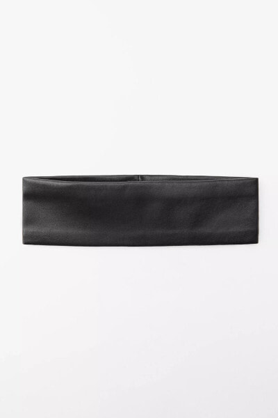 LEATHER ELASTIC HEADBAND