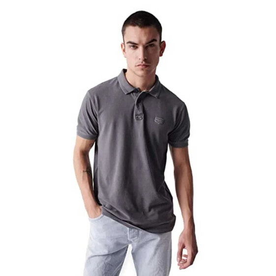 SALSA JEANS Premium Washed short sleeve polo