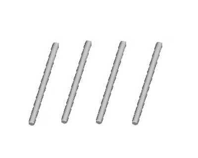 Himoto Rear Lower Suspension Pins 86028 - Запасные штыри задней нижней подвески