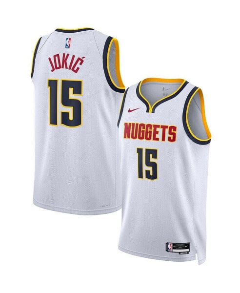 Men's and Women's Nikola Jokic White Denver Nuggets Swingman Jersey - Association Edition