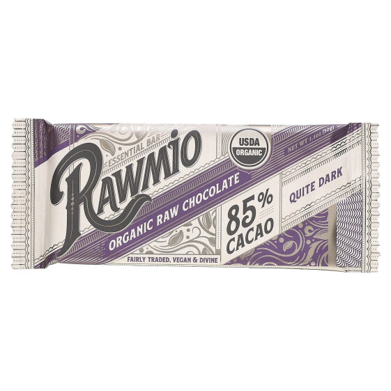 Rawmio, Essential Bar, органический необработанный шоколад, 85% какао, довольно темный, 30 г (1,1 унции)
