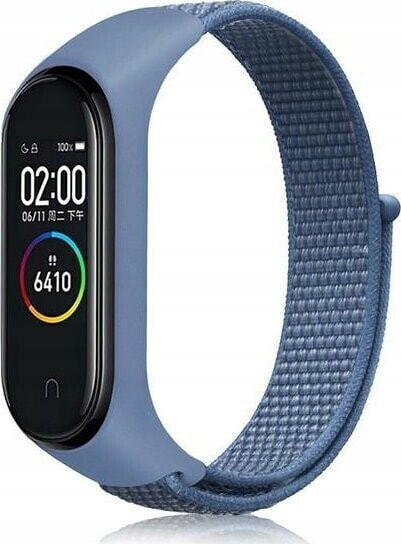 Beline Beline pasek Mi Band 7/6/5/4/3 NylonLoop niebieski/blue