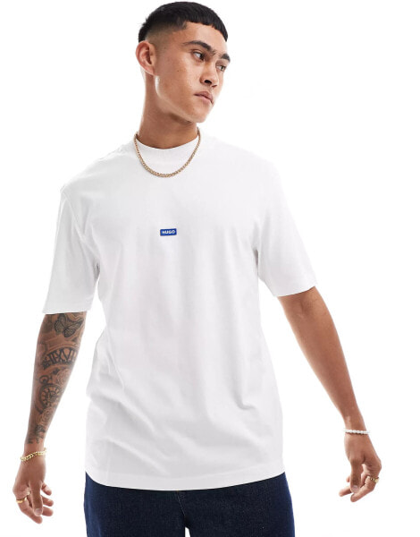 HUGO Blue Nieros t-shirt in white