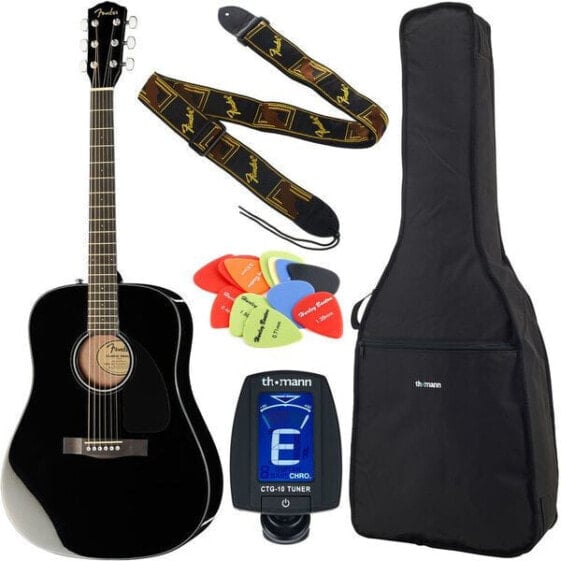 Fender CD-60 BK Bundle