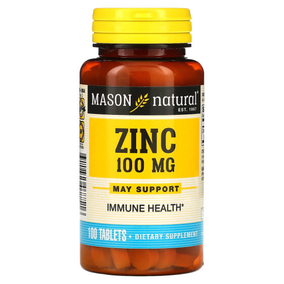 Zinc, 100 mg, 100 Tablets