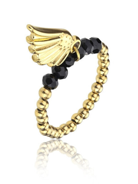 Brianna EWR23035G Gold Plated Charm Ring