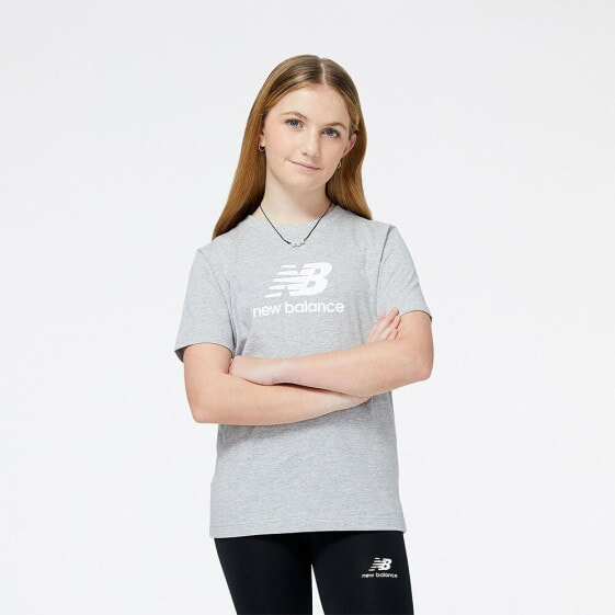 NEW BALANCE Essentials Stacked Logo Cotton short sleeve T-shirt