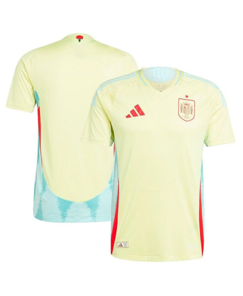 Men's Yellow Spain National Team 2024 Away Authentic Jersey