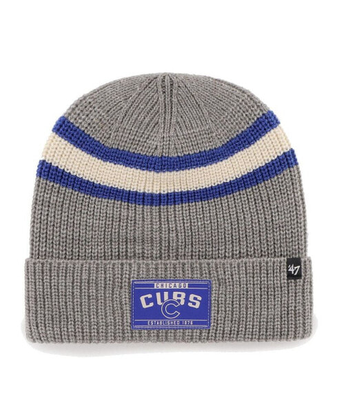 Men's Graphite Chicago Cubs Penobscot Cuffed Knit Hat