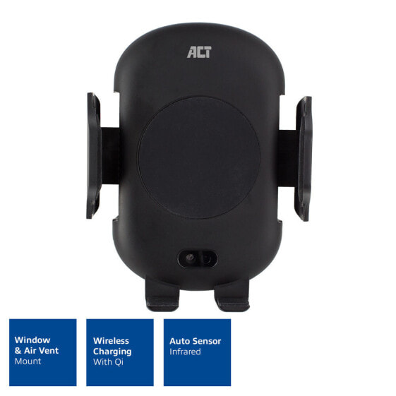 ACT AC9010 - Mobile phone/Smartphone - Passive holder - Car - Black