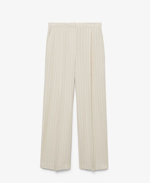 Women's Straight Striped Pants