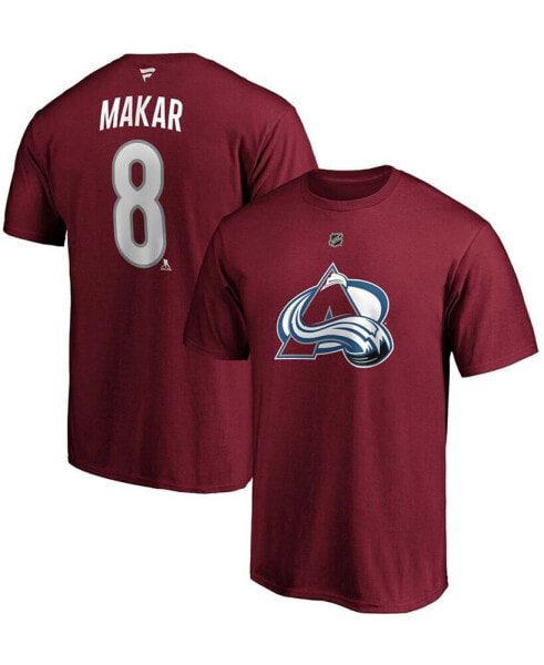 Men's Cale Makar Burgundy Colorado Avalanche Authentic Stack Player Name and Number T-shirt
