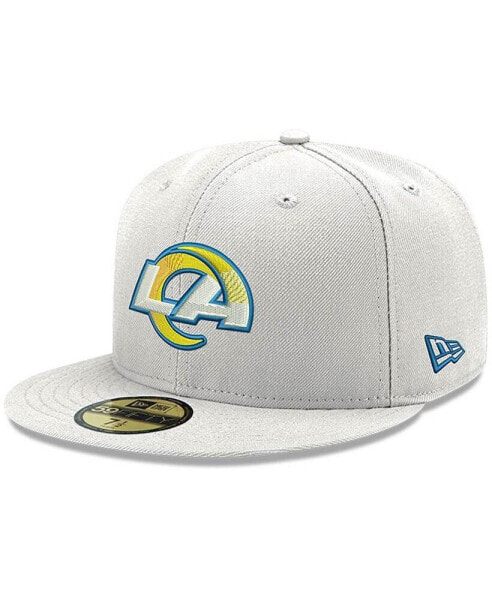 Men's White Los Angeles Rams Omaha 59FIFTY Fitted Hat