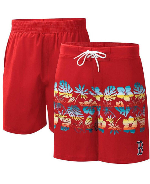 Men's Red Boston Red Sox Breeze Volley Swim Shorts