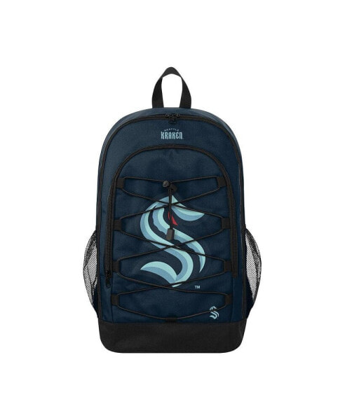 Men's and Women's Seattle Kraken Big Logo Bungee Backpack