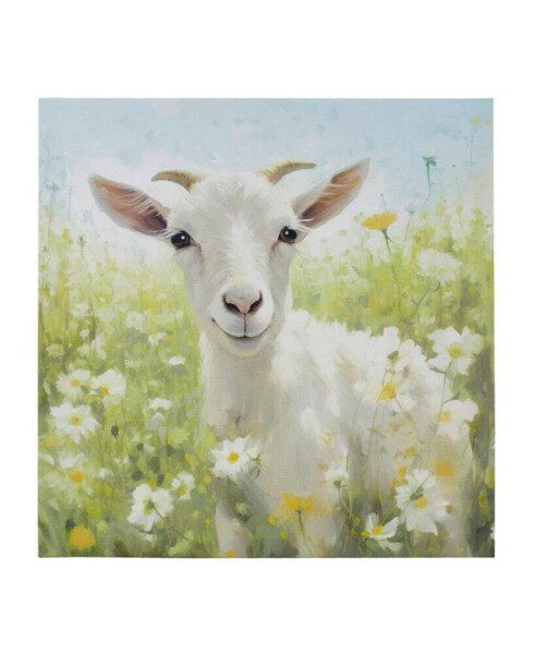 Sunshine Animals Goat Canvas Wall Art